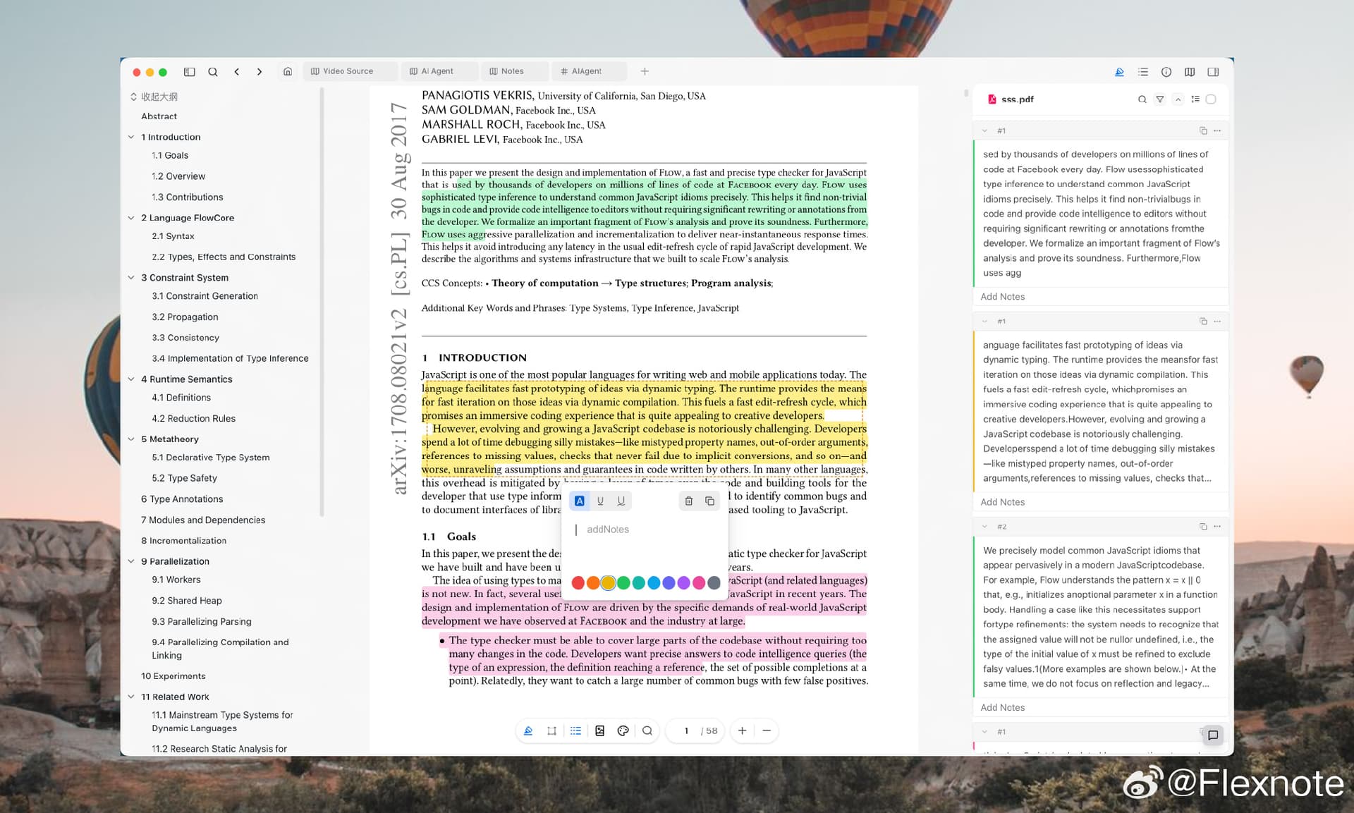 Highlight PDFs and lecture videos, then connect the highlights into a study map