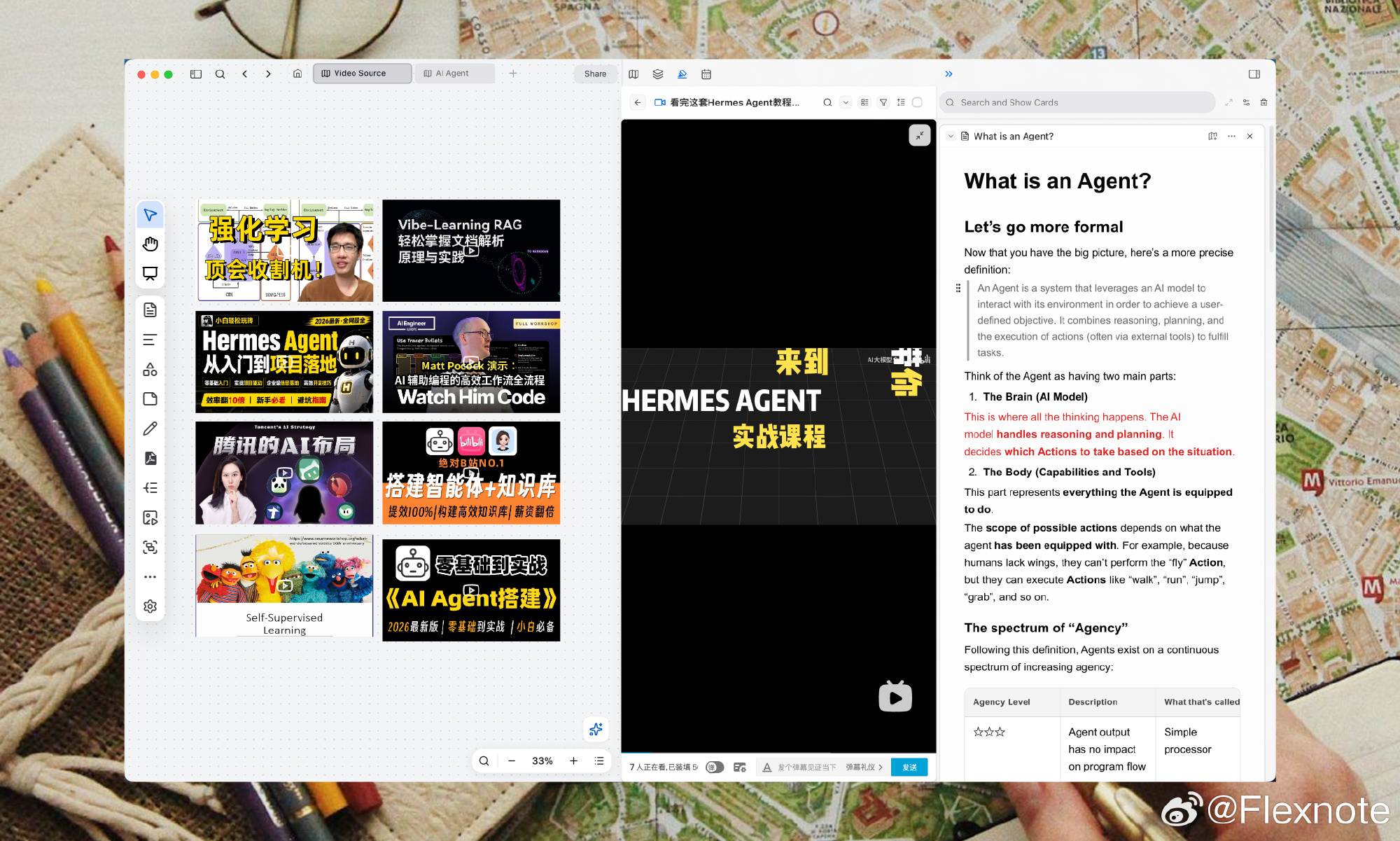 Flexnote: annotate PDFs, video, and audio in place, linked to the canvas